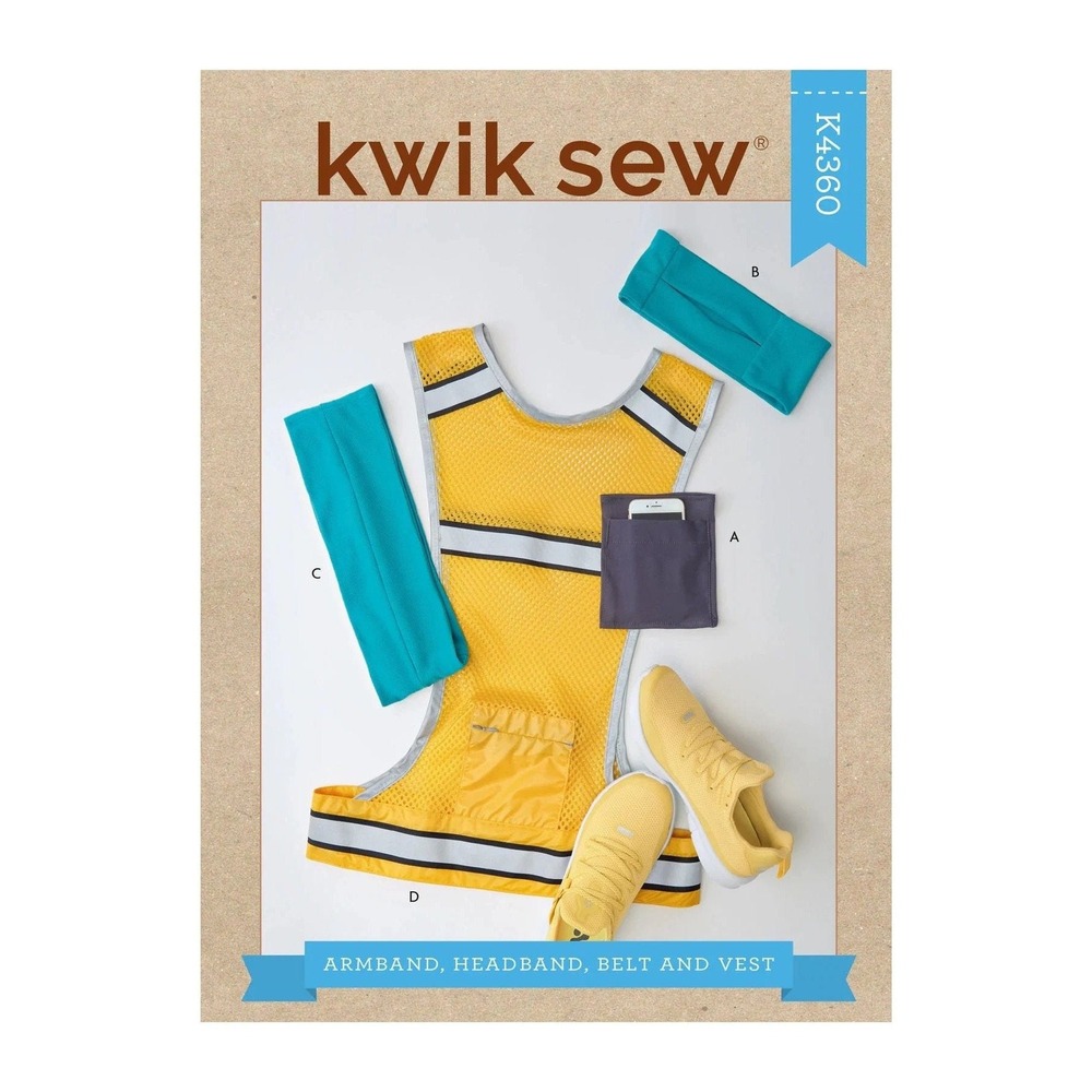 Kwik Sew Sewing Pattern 4360 10821 Armband‎ Belt Running Vest